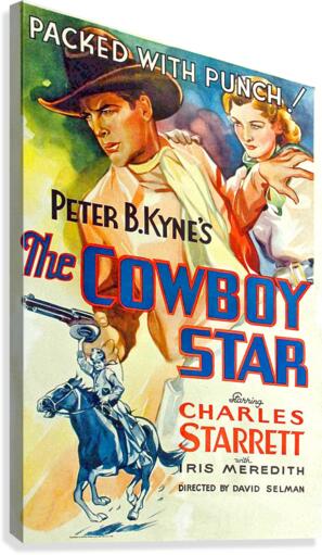 Cowboy Star Canvas Print