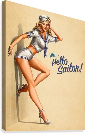 Hello Sailor Canvas Print
