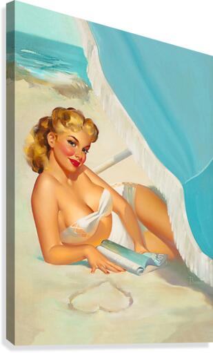 Beach Love Canvas Print