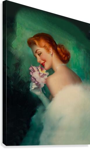 Shy Bride Canvas Print