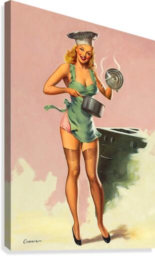 Capable Cook Canvas Print