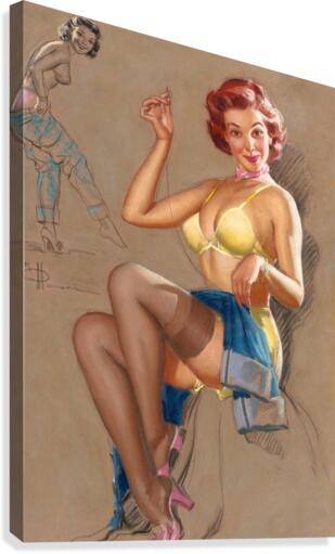 Sewing Pants Canvas Print