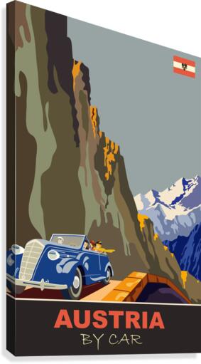 Austria by Car Canvas Print