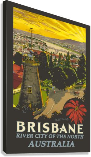 Brisbane Poster Canvas Print