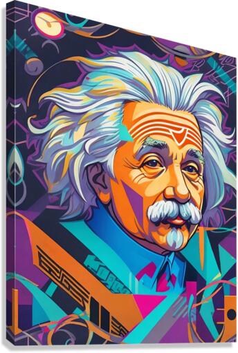 Einstein Graffiti  Canvas Print