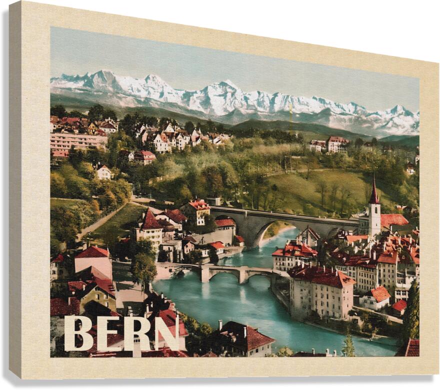 Bern Aar River Canvas Print
