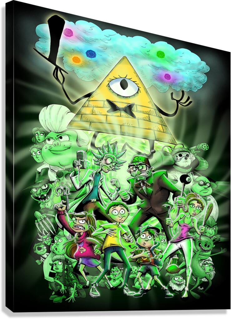 rick and morty Canvas Print