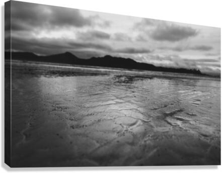 Beach Texture B&W Canvas Print