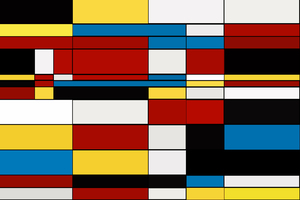 Abstract Shapes M2 Mondrian Style