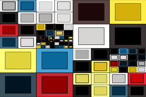 Abstract Shapes M3 Mondrian Style