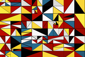 Abstract Shapes M7 Mondrian Style