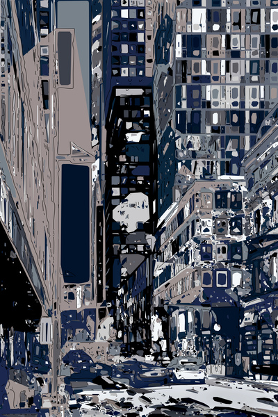 Abstract City  Print