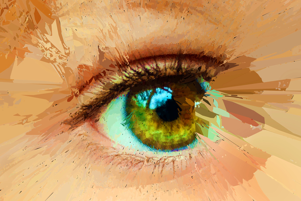 Abstract Eye  Print