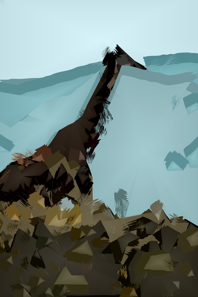 Abstract Giraffe  Print