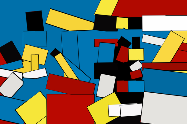 Abstract Shapes Mondrian Style by PWA