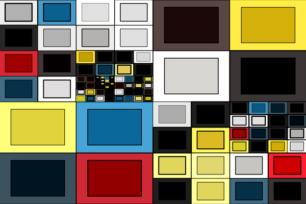 Abstract Shapes M3 Mondrian Style by PWA