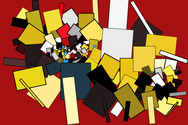 Abstract Shapes M4 Mondrian Style by PWA