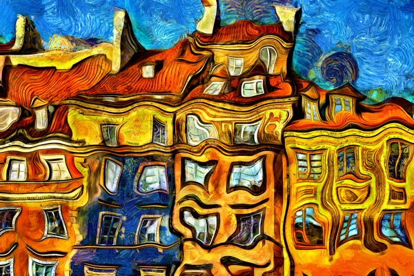 Curved Buildings  Print