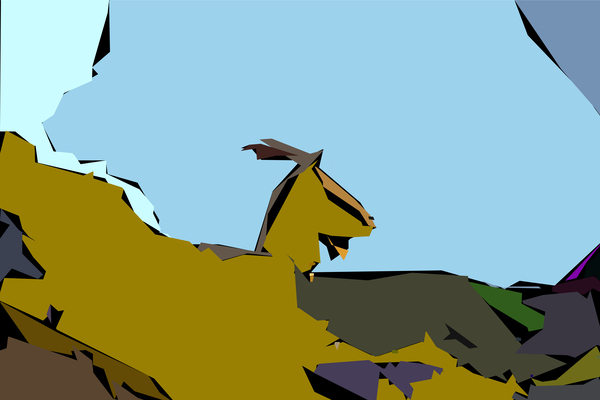 Lonely Goat  by PWA