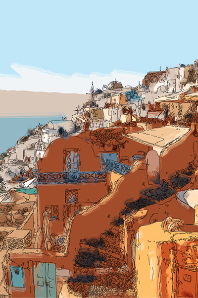 Santorini Greece  by PWA