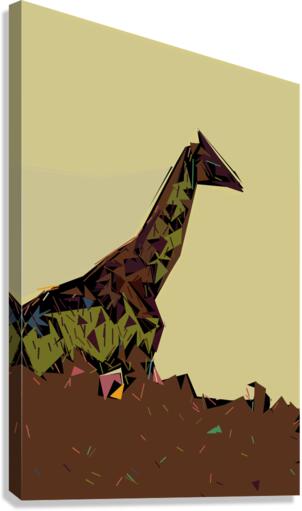Standing Giraffe  Canvas Print