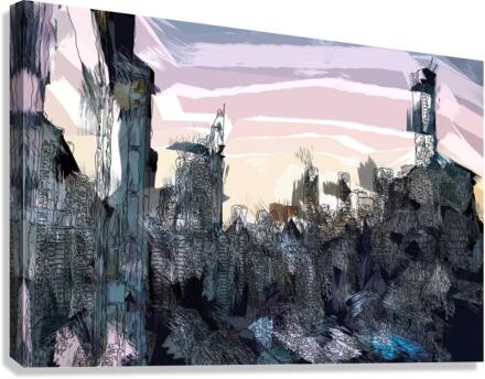 Abstract Cityscape Canvas Print