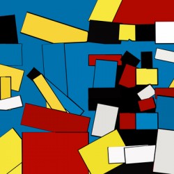 Abstract Shapes Mondrian Style