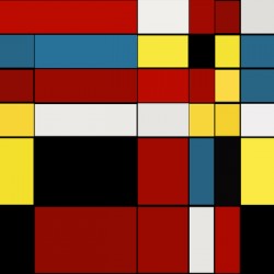 Mondrian Style Abstract Shapes