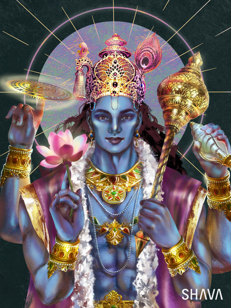 Preserver and Protector - Vishnu by SHAVA