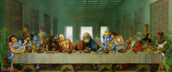 THE LAST  FIRST SUPPER by SHAVA