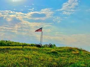 American Flag in North Dakota