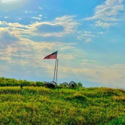 American Flag in North Dakota