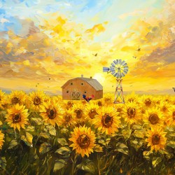 Field Of Sunflowers