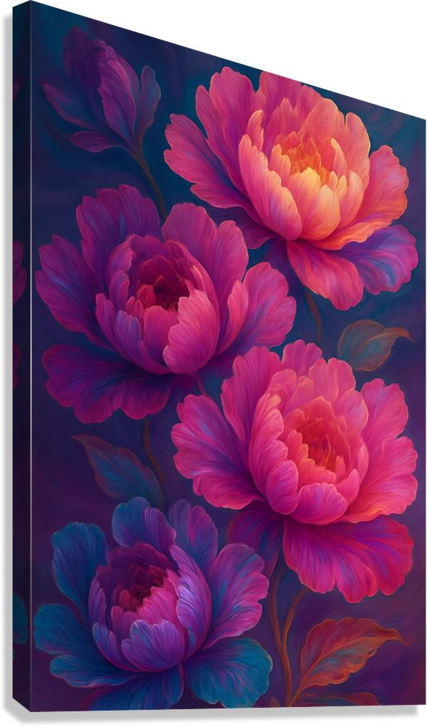 Midnight Bloom Canvas Print