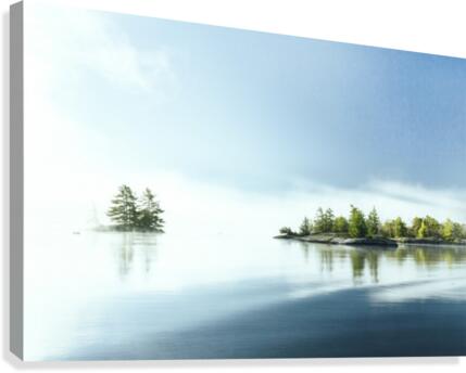 Blue water Canvas Print