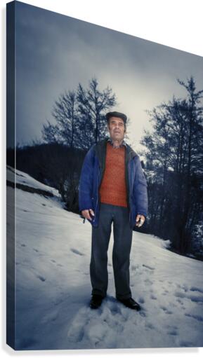 Sunday in winter Canvas Print