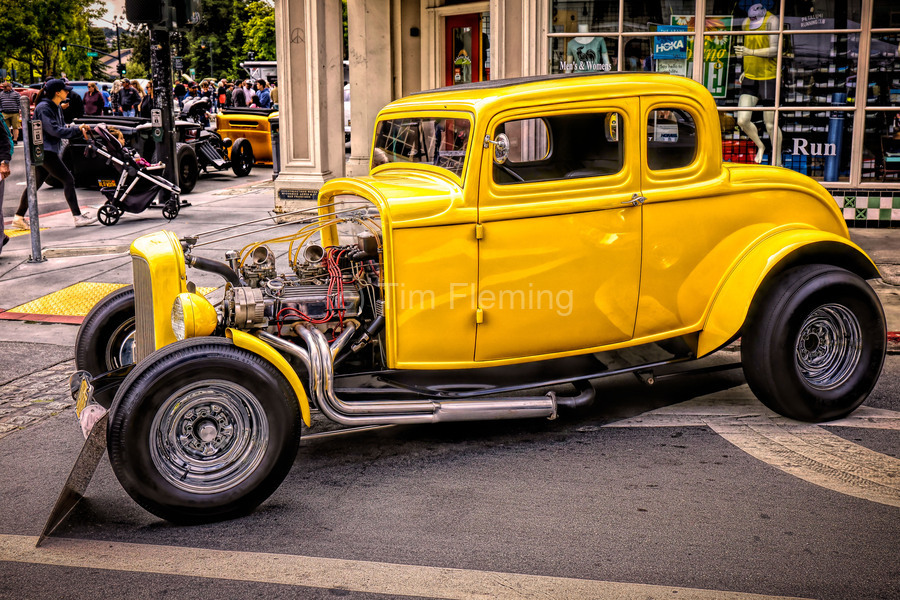 American Graffiti - Milners 32 Coupe by Tim Fleming Wall Art
