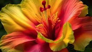 Macro of Hibiscus