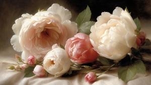Still Life Peonies 