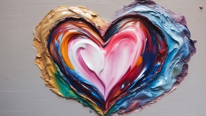 Impasto Heart 5