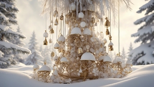 Through snow clad streets let joy resound 18