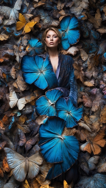 The Butterfly Dress 1 Print