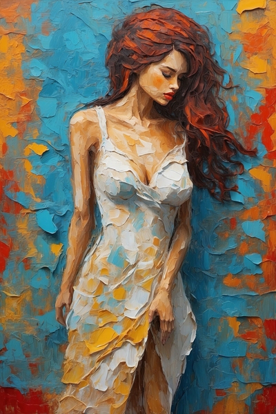Silent Lament in Impasto   13 Print