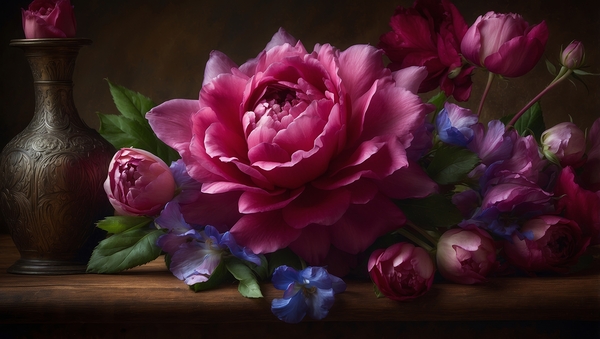 Still Life Florals 5 go 6  Print