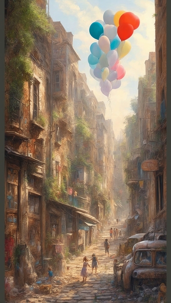Lifted by Balloons  11