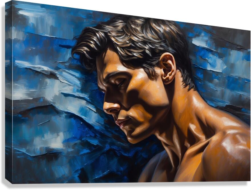 The Blue of Despair  7 Canvas Print