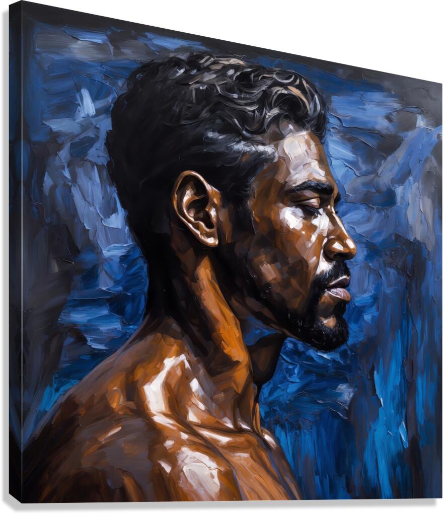 The Blue of Despair  9 Canvas Print