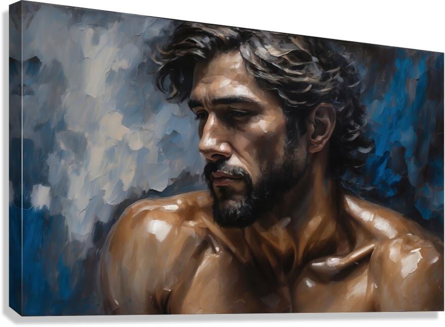 The Blue of Despair  12 Canvas Print