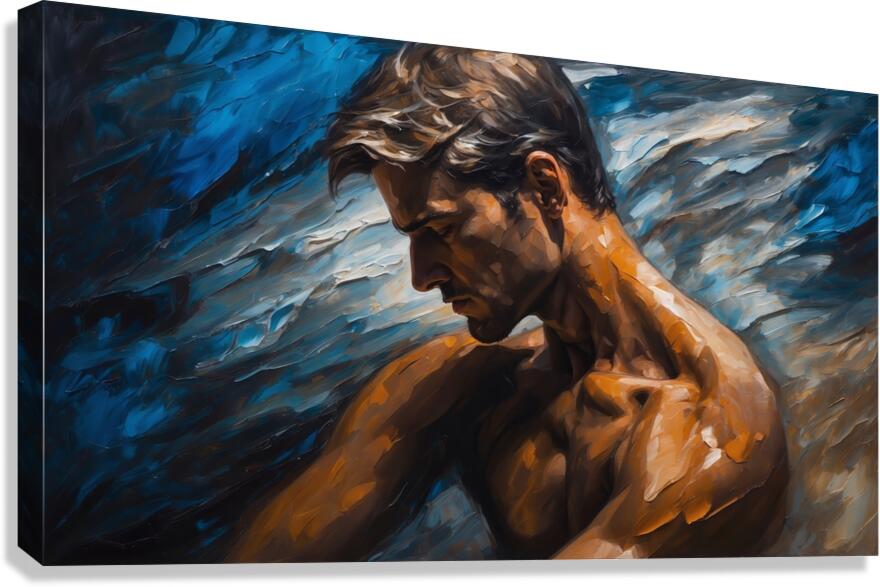 The Blue of Despair  14 Canvas Print