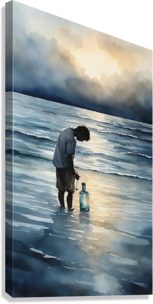 Message in a Bottle Canvas Print